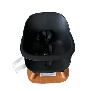 Lalo Booster Seat Licorice Black Scandi Modern Toddler Dining Chair Booster